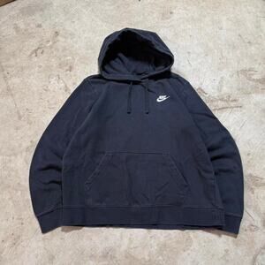 Boxy Black Nike Mini Logo Hoodie
